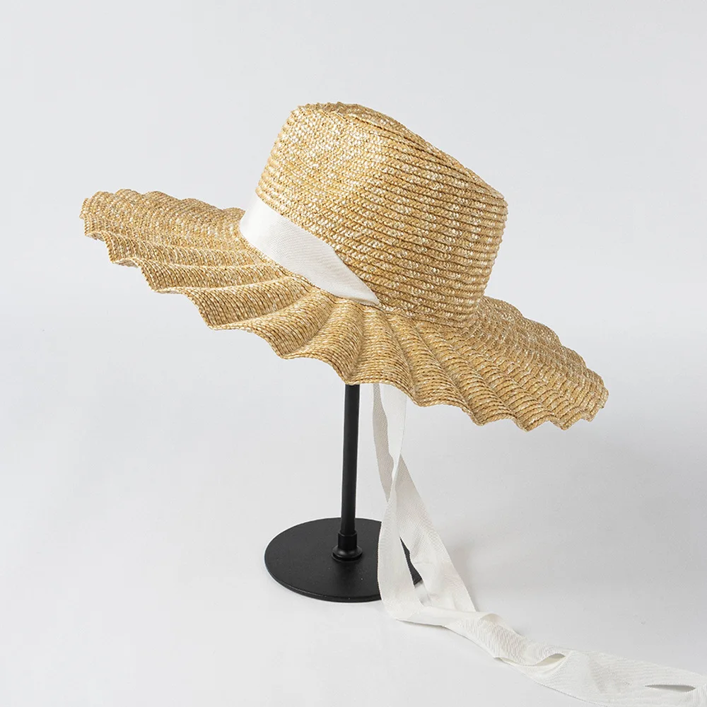 Stylish Straw Sun Hat For Beach And Outdoor Hiking Summer Style_voghion.com