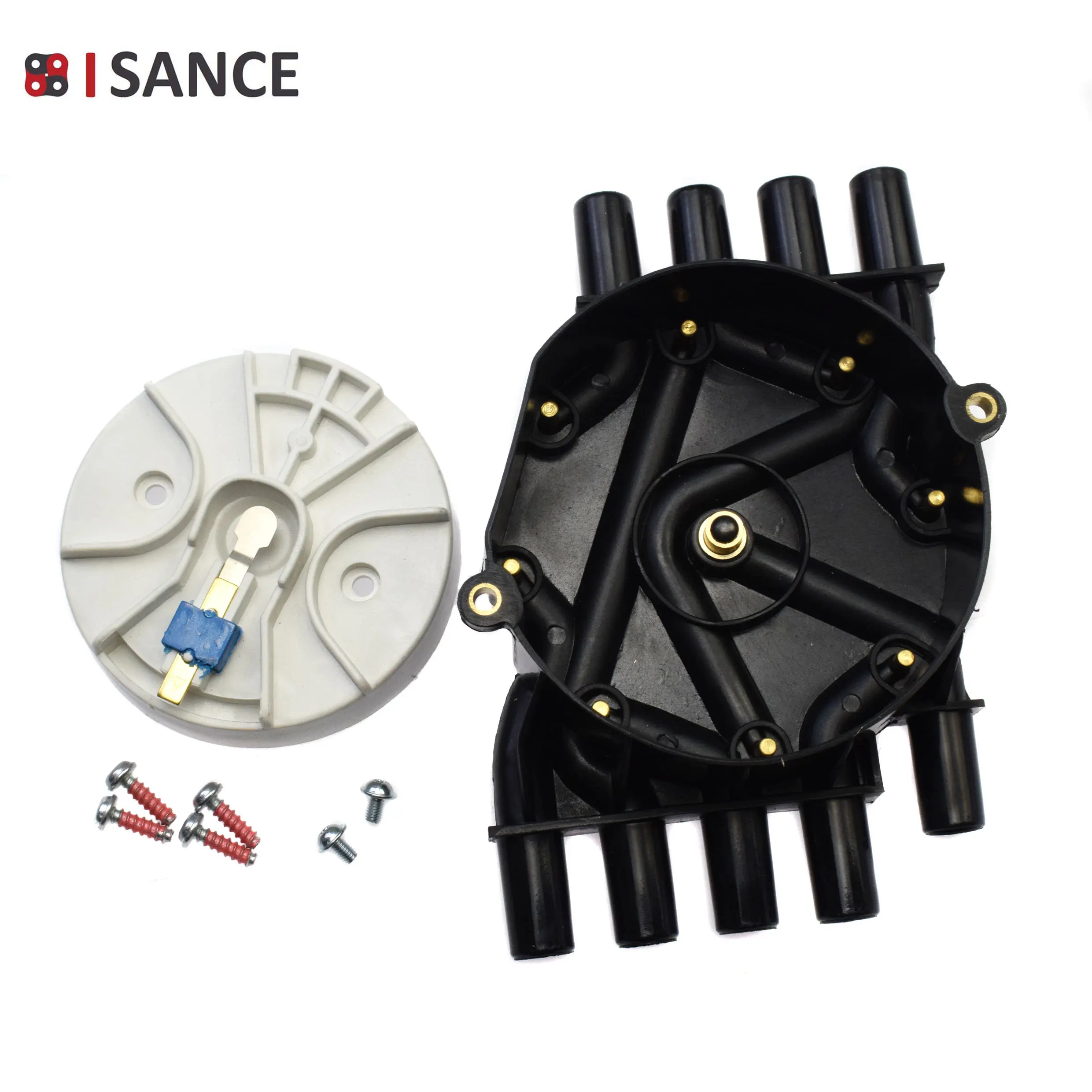 MPI FLAT Distributor Cap Rotor Screws Kit LATE ALPHA BRAVO Mercruiser Volvo Penta 350 MAG 5.0L 5.7L MX 6.2L V8 Mallory MPI