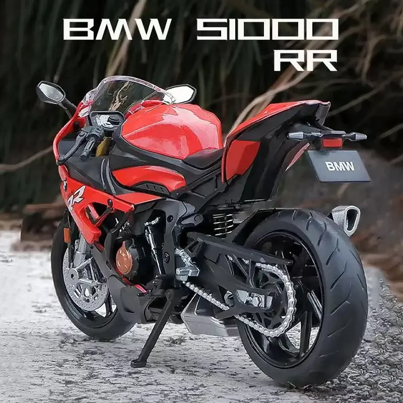 1/12 BMW S1000RR Motorcycle Toy 1:12 RMZ City Diecast Metal Racing Model Super Sport Miniature Collection Gift For Boy Children 2