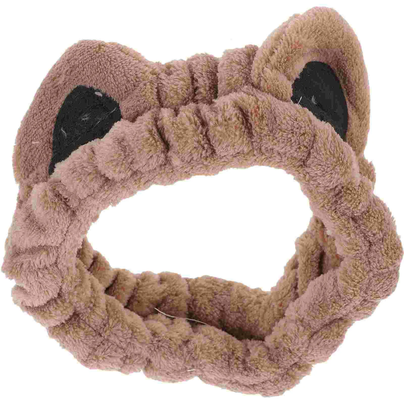 

Cat Ears Headband Skin Care Headbands Makeup for Women Washing Face Hair Hairband Fabric Animal Miss Ribbons