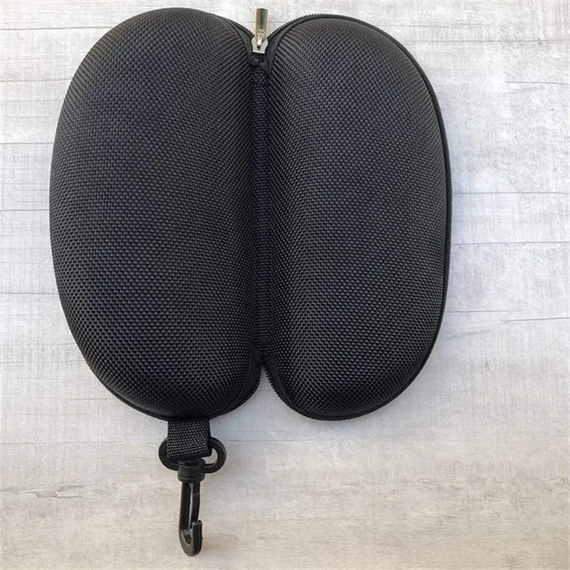 1PCS Portable Zipper Sunglasses Protector Box Eye Glasses Box Oxford Travel Pack Glasses Case Accessories with Hook Storage Box