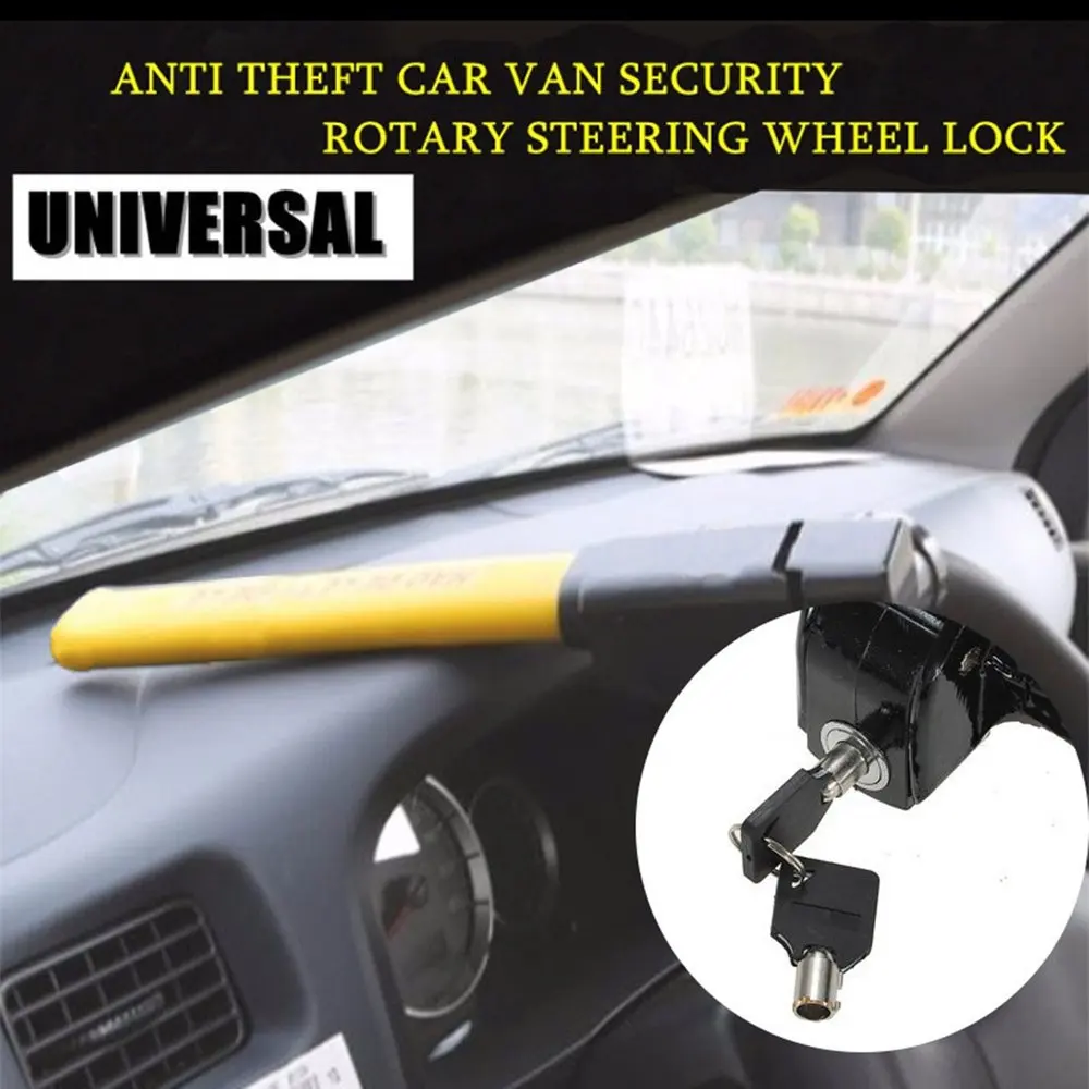 LPY-Steering Wheel LockUniversal Heavy Duty Safe Secure Car Van Anti Theft Device