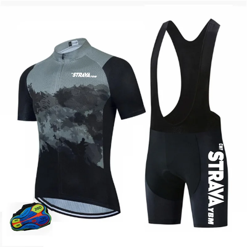 

20D Bib Set MTB Uniform Bike Clothing 2022 Cycling Jersey Quick Dry Bicycle Wear Clothes Mens