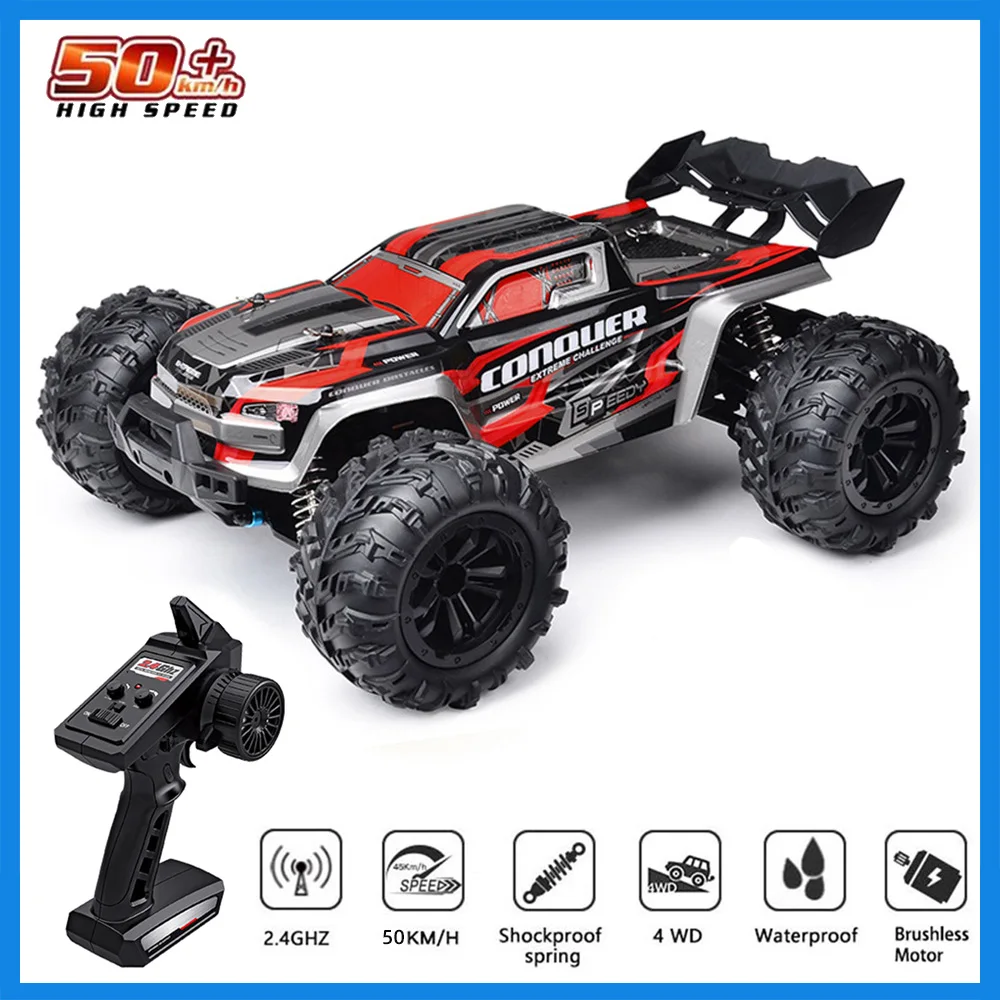 Nuovo 1:16 Scale Grandi Auto Rc 50 Km/H Giocattoli Per Bambini Ad Alta Velocità Rc Auto Telecomando 2.4G 4Wd Off Road Monster Truck Toys