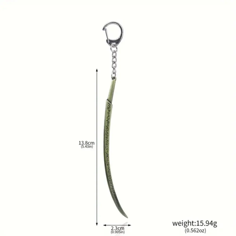 Cool and handsome game peripheral weapons, sword toy model, keychain pendant, Alden magic ring, dark moon sword