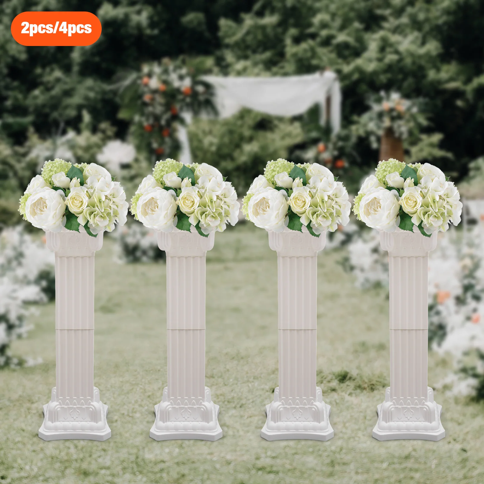 Wedding Roman Column Wedding Landscaping Roman Pillar Party Flower Holder Center Decoration 4pcs/2pcs 90cm