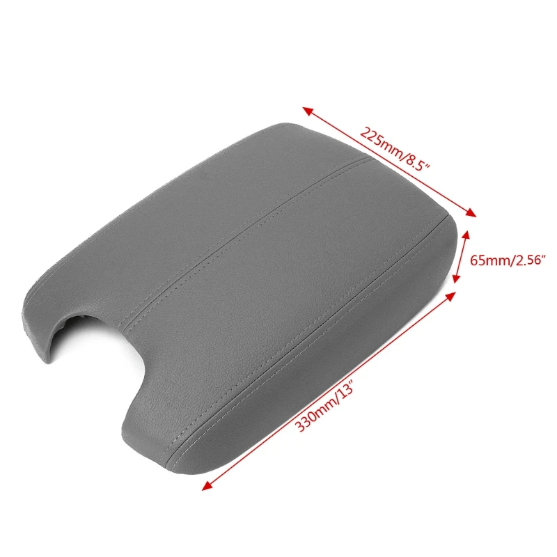 

Center Console Armrest Artificial Leather Synthetic Lid Cover Fit For 2008-2012 Arm Rest Storage Box Accessories