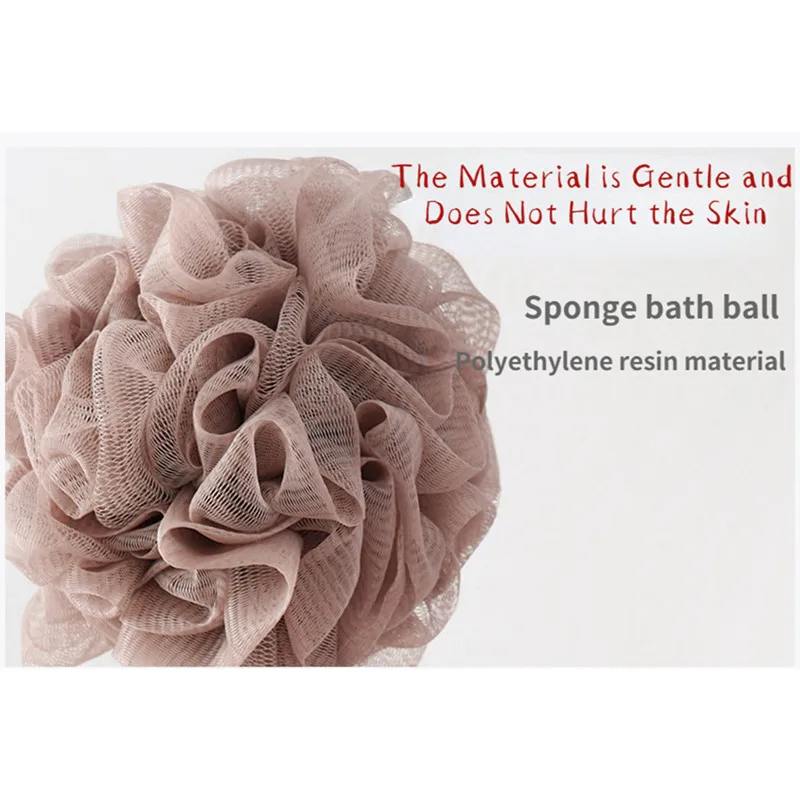 Bath Sponge Balls Brush Shower Scrubbers Bath Ball Body Cleaner Back Bubble Scrubber Soft Wash Mesh Durable Adult Bathroom Tool 4