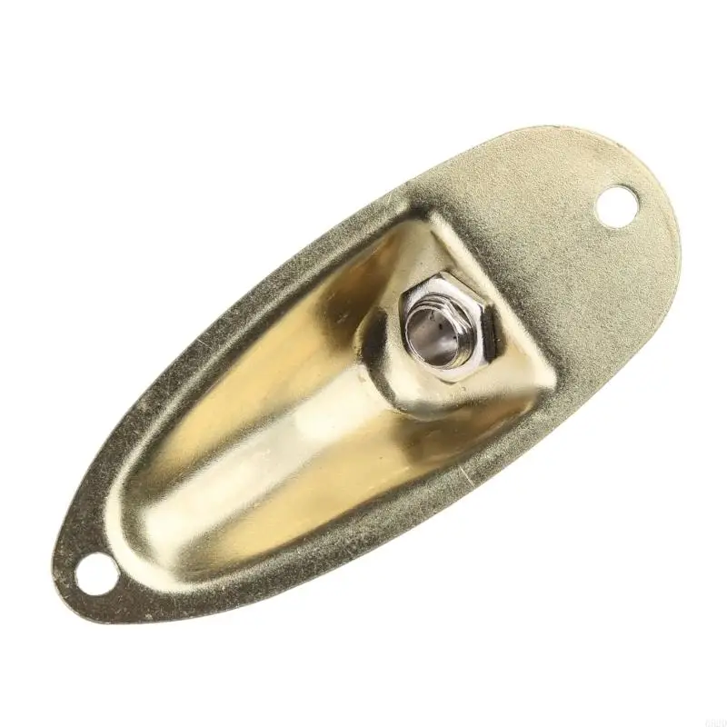 Boat Style 1/4" Guitar Pickup Output Input Chrome Jack Plug Socket Electric Guitars Parts
