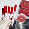 Matte Liquid Lipstick Kit Non Stick Cup Waterproof Lip Gloss Long Lasting Korean Cosmetics Makeup For Women Red Lipstick Box Set 4