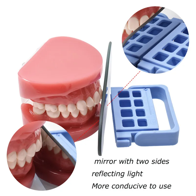 Dental Orthodontic Mirror 1/5Pcs Double-Sided Glass Material Dentistry Reflector