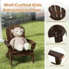 Kids Adirondack Chair Set of 2, All-Weather Patio Chair with Armrests, Fire Pit Chair for Kids Ages 3-8, Outdoor Kids Patio 5