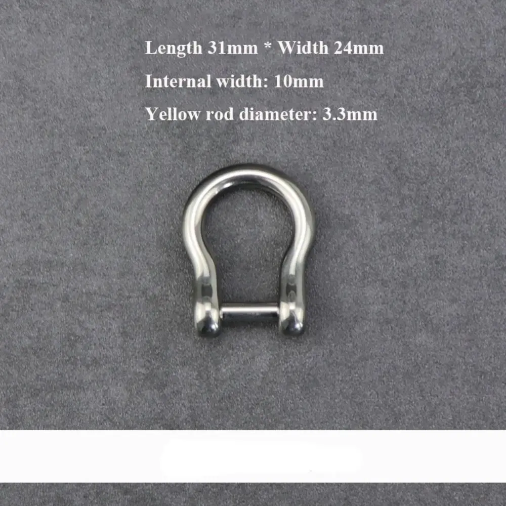 Premium Titanium Alloy Horseshoe Buckles - Versatile Outdoor Keychain Hooks
