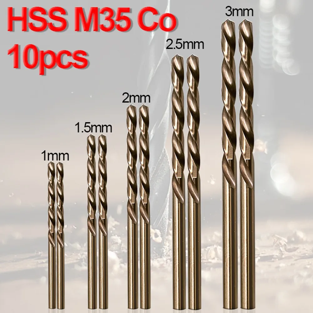 

BB Cobalt Drill Bit M35 EX HSSCO HSSE Metal Aluminum Copper Stainless Steel Wood Hole Tool Titanium 1mm-13mm Set 5/10Pcs