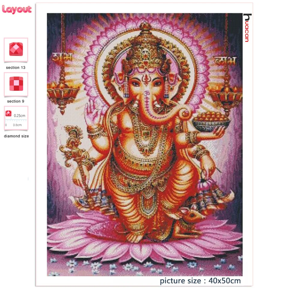 YSCOLOR Diamond Painting Indiano Religioso 5D DIY Pittura Diamante