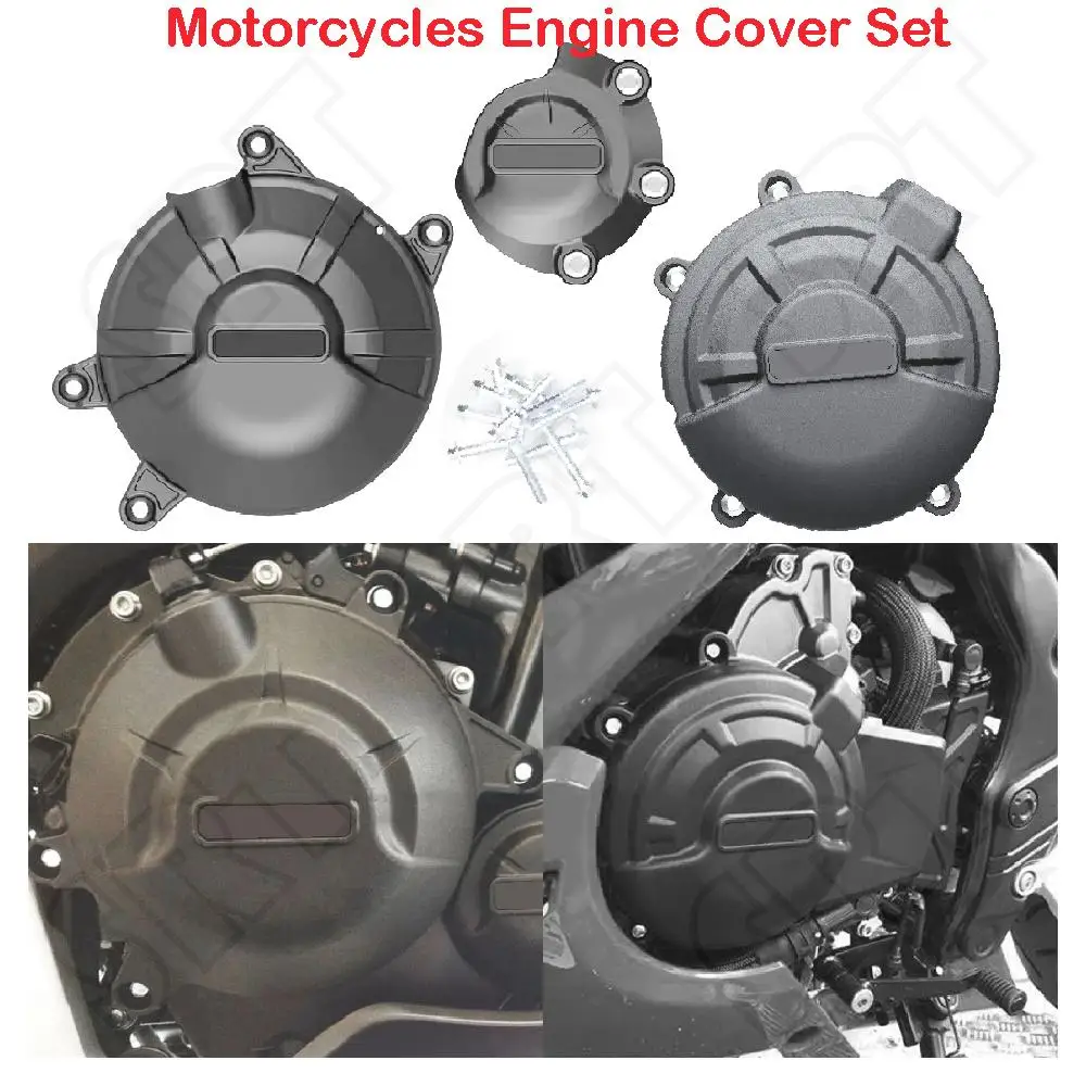 

Fits for Honda CB500X CB500F CB 500X 500F ABS 2019 2020 2021 2022 2023 Motorcycle Engine Cover Set Stator Case Protection Guards