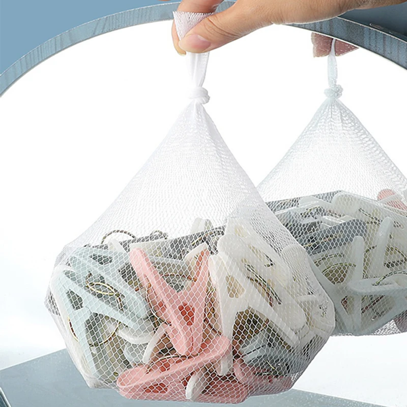 Plastic Clothes Pins Sock Towel Clips Laundry Hanging Fixed Clothespin Fastener Tweezers Pegs Clip Clothing Storage Organizer 2