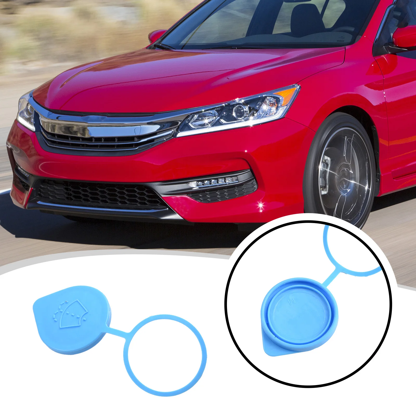 

Tank Bottle Cover Washer Reservoir Cap Car Accessories ABS Plastic Fluid Reservoir Tank Windshield Washer For Accord 13-18