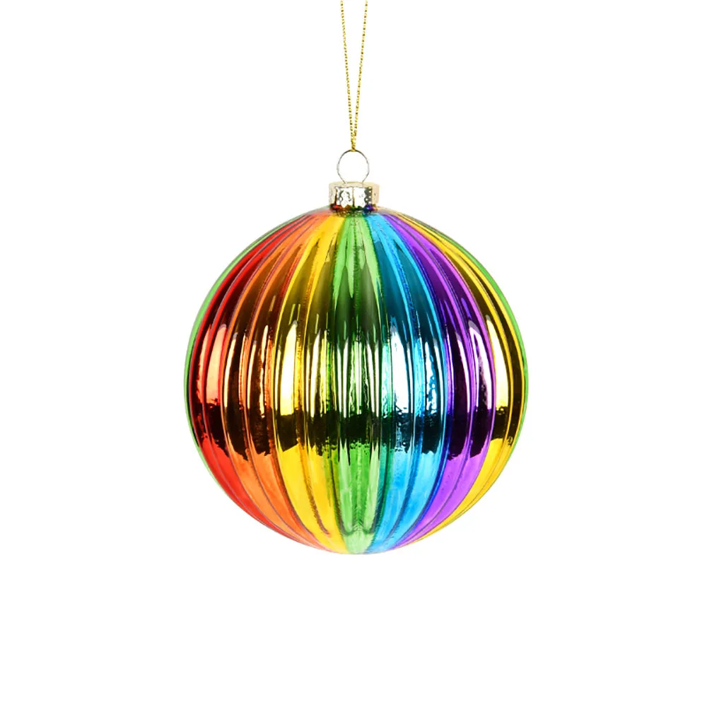 Rainbow Glass Ball Christmas Decoration Christmas Tree Pendant Accessories Store Window Hotel Family Indoor Hanging Gift Navidad - Image 6