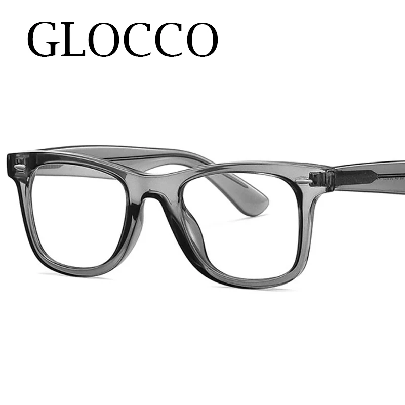 Brand Classic Men's Anti Blue Light Reading Glasses Vintage Rivets Gradient Square Eyewear Frame Computer Optical Eyeglasses +3 2