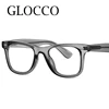 Brand Classic Men's Anti Blue Light Reading Glasses Vintage Rivets Gradient Square Eyewear Frame Computer Optical Eyeglasses +3 2