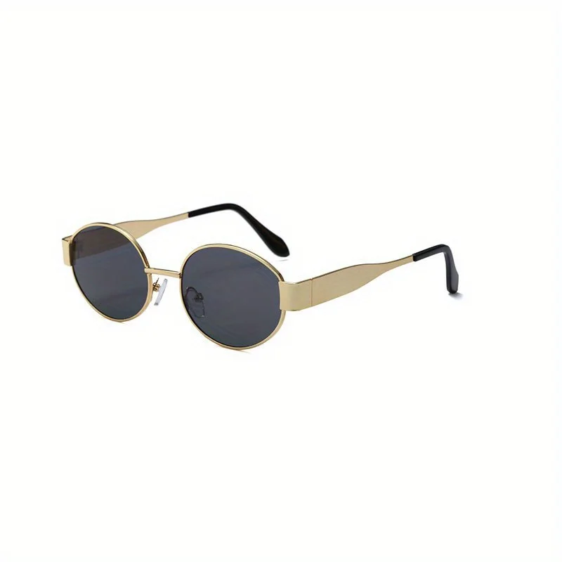 Stylish Classic Oval Metal Frame Sunglasses