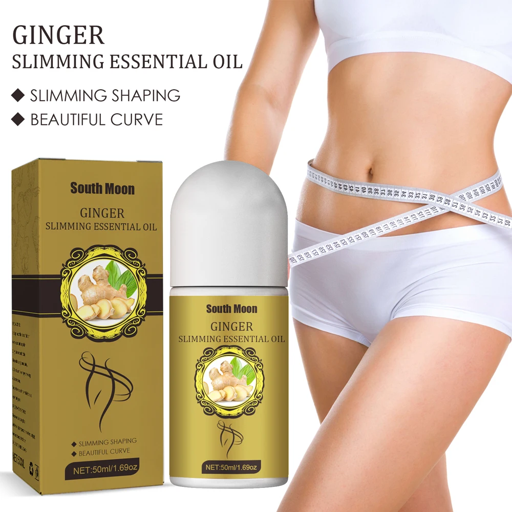 150ml Ginger Slimming Essential Oil Serum Roller Lymphatic Drainage Lose Weight Slim Burn Fat Lifting Firming Skin Body Massage |