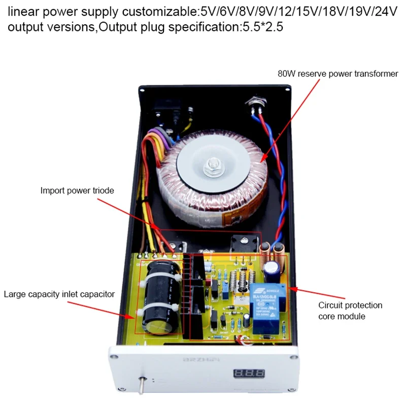 BRZHIFI   ȣ DC    ġ , 80W , 12V ϵ ũ ڽ NAS  MAC PCHiFi