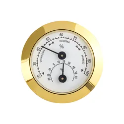 Compact Precision Humidor Cigar Hygrometer - Portable & Accurate Humidity Gauge (C)