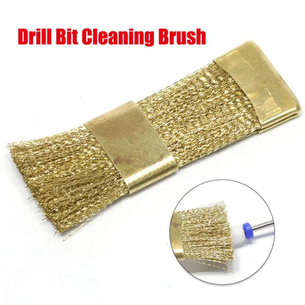 

Dental Bur Cleaning Brass Wire Brush Nail Drill Bits Cleaning Brush Copper Wire Brushes Files Stand Cleaning Tool Gold
