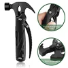 12 In 1 Portable Multi Tools Claw Hammer Lifesaving Hammer Knife Multi-Function Stainless Steel Pliers Hand EDC Tools 5
