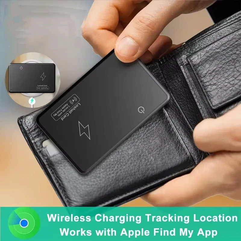 Wireless Charging GPS Wallet Tracker Card Waterproof