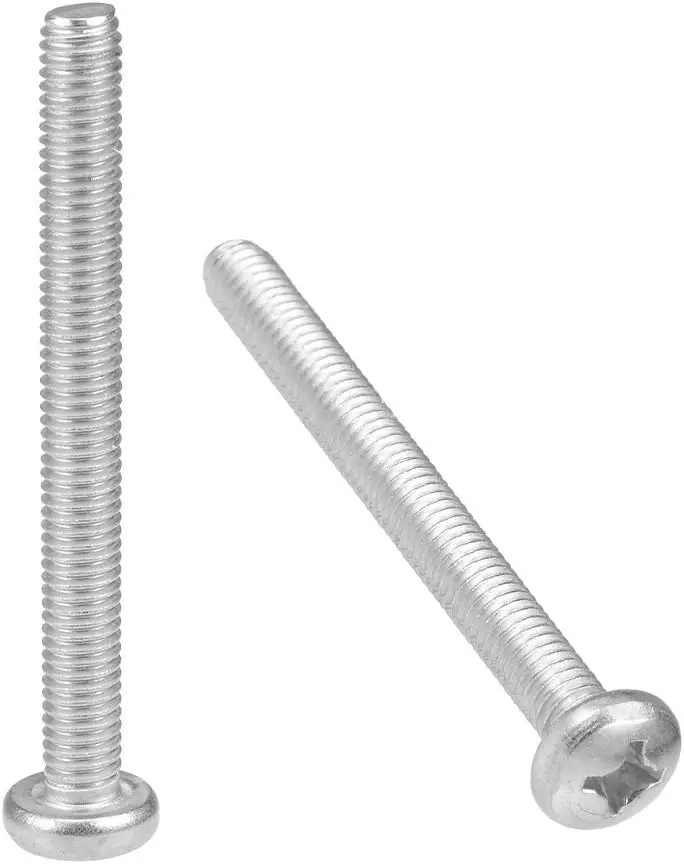 

Keszoox M5x80mm Machine Screws Phillips Cross Pan Head Screw 304 Stainless Steel Fasteners Bolts 5Pcs