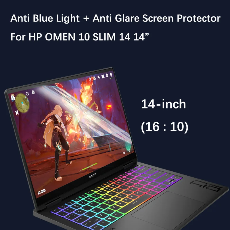 2X Proteggi Schermo Antiriflesso/Anti Raggi Blu Per Laptop Da Gioco Hp Omen 10 Slim Muslimah/Muslimah 14 "16:10