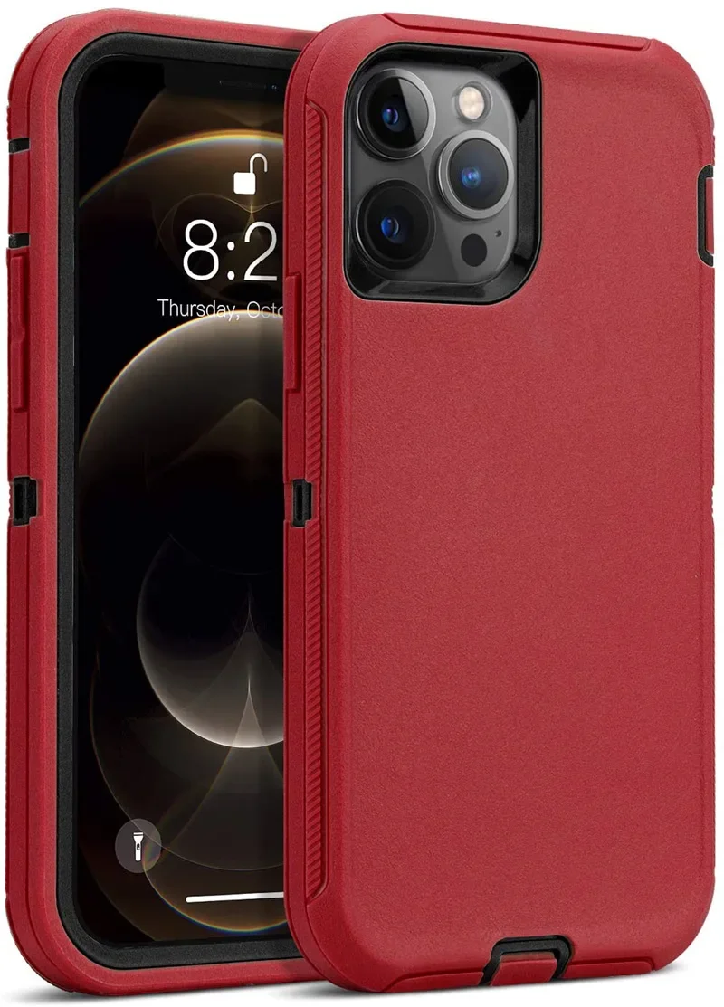 Hybrid Heavy Duty Armor Phone Case with Belt Clip Cover