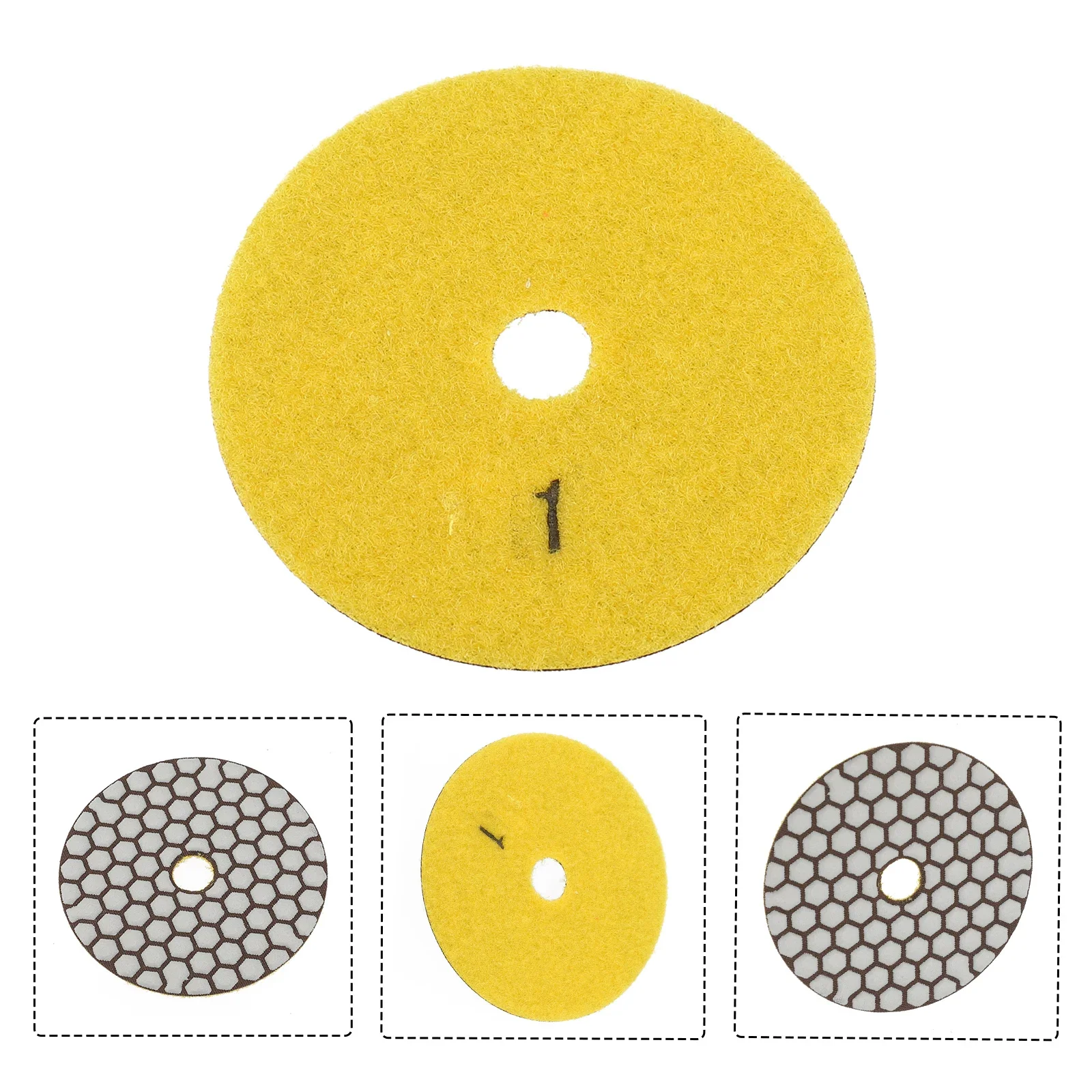 4 Inch Diamond Dry Polishing Pad Metal Cutting Disc Flexible Sandi Flexible Smooth Polishing Resin Abrasives