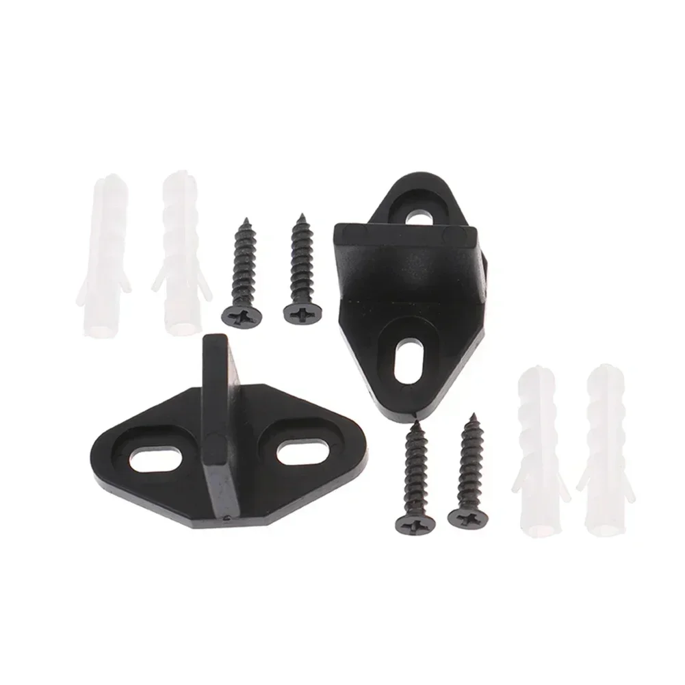 2set Sliding Door Floor Guides Closet Door Guide Mounted Bottom Track Guide Adjustable Stay Roller Barn Accessories