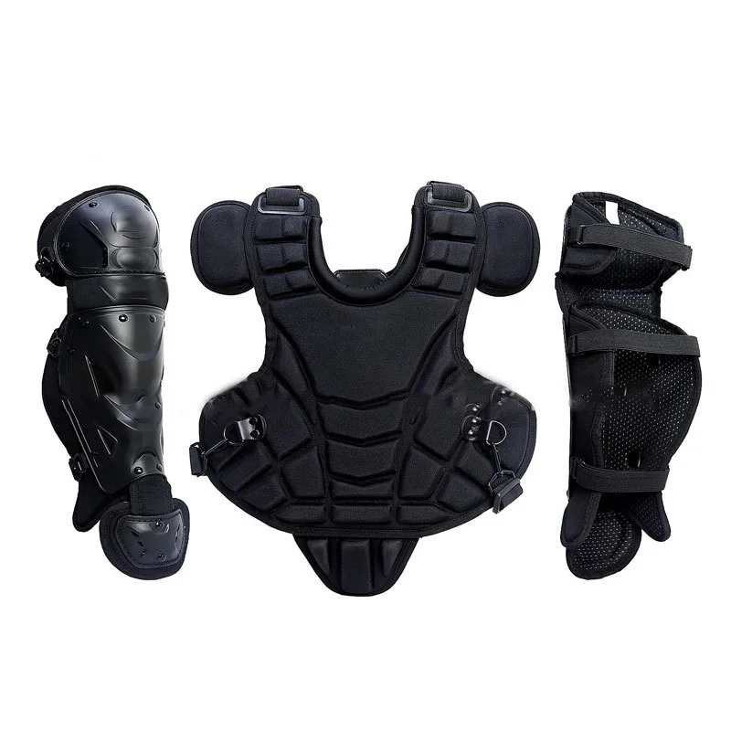 Outdoor Sports Youth Catcher Chest and Knee Brace Set Adult Baseball and Softball Catcher Brace