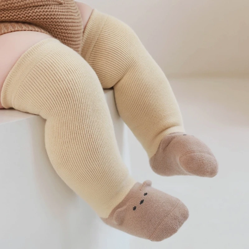부드럽고 통기성이 뛰어난 무릎 길이 스타킹 실내 실외용 따뜻한 양말