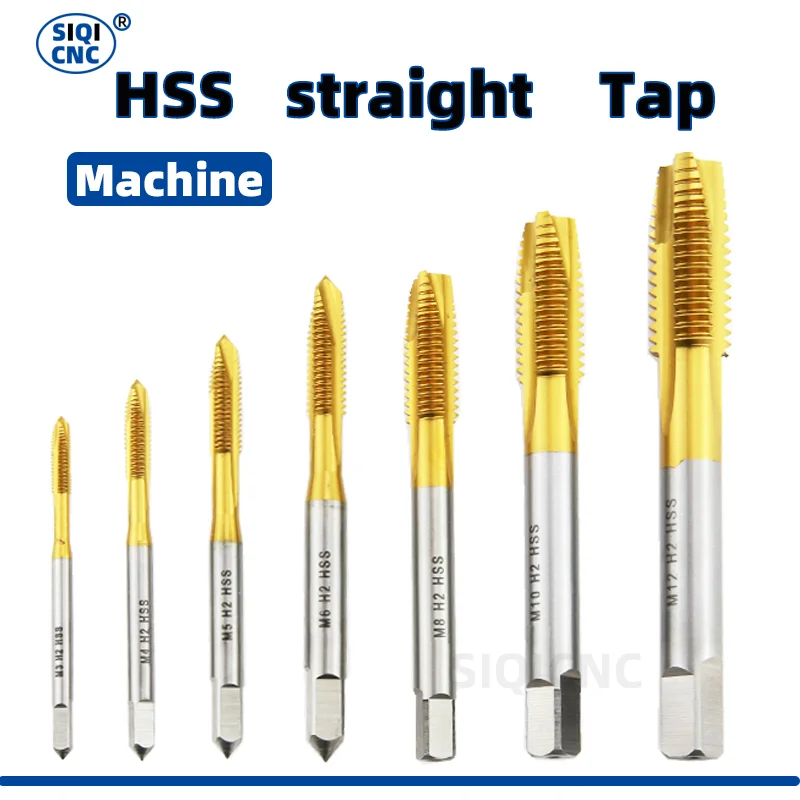 Rennie Tools Taraud à Cannelure Hélicoïdale HSS M2 Revêtu De Titane