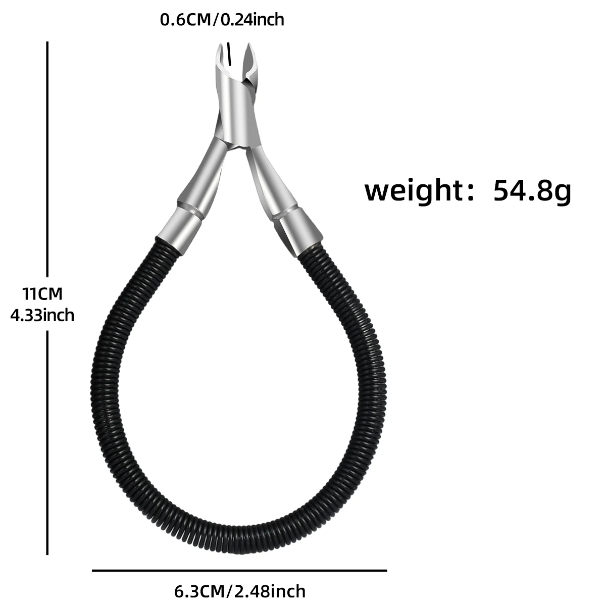 전문 큐티클 트리머 네일 큐티클 커터, 스테인레스 스틸 큐티클 플라이어, 날카로운 날, 네일 클리퍼, 네일 매니큐어