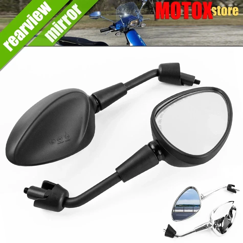 

Motorcycle Accessories Rearview Mirrors Motorbike Rear View Side Mirror For Vespa GTS 300 GTS300 LXS 125 LXS125 Primavera Sprint