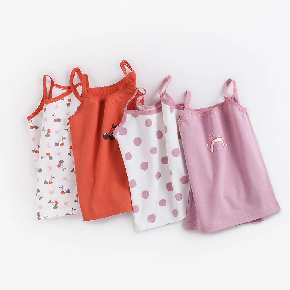 

Летний детский кружевной жилет, нижнее белье для девочек, майка для девочек, кроп-топы для подростков