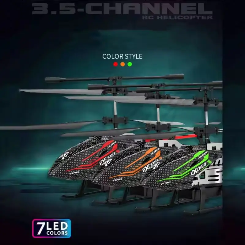 Vue rapprochée du rotor principal de l'Hélicoptère RC Jouet Alliage ABS avec LED