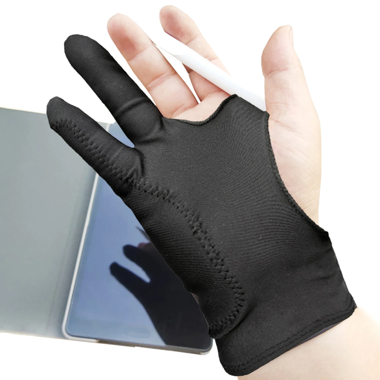 

Anti-touch Glove Artist Gloves For Drawing Tablet Artist Gloves With Two Fingers For Tablet Paper Sketching Smudge Guard