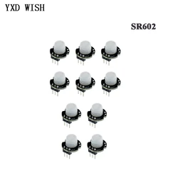 1-10pcs SR602 MINI Motion Sensor Detector Module SR602 Pyroelectric Infrared PIR Kit Sensory Switch Bracket For Arduino Diy Kits