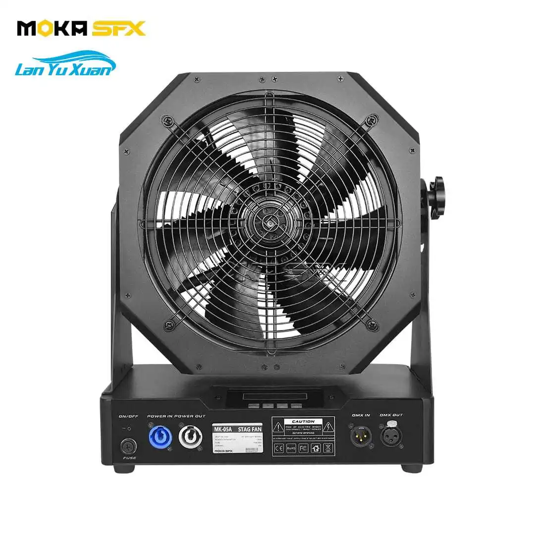 

MOKA SFX MK-05A Professional 150W DMX Stage Fan with Variable Speed and Remote Control for Disco DJ Equipment