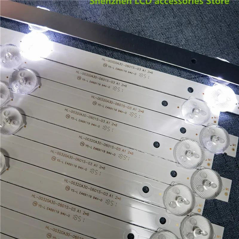 TV backlight bar 6Leds HL-00320A30-0601S-07 A1  IP-LE32/495523 LCD 575mm 6lamp 6V 100%NEW   6