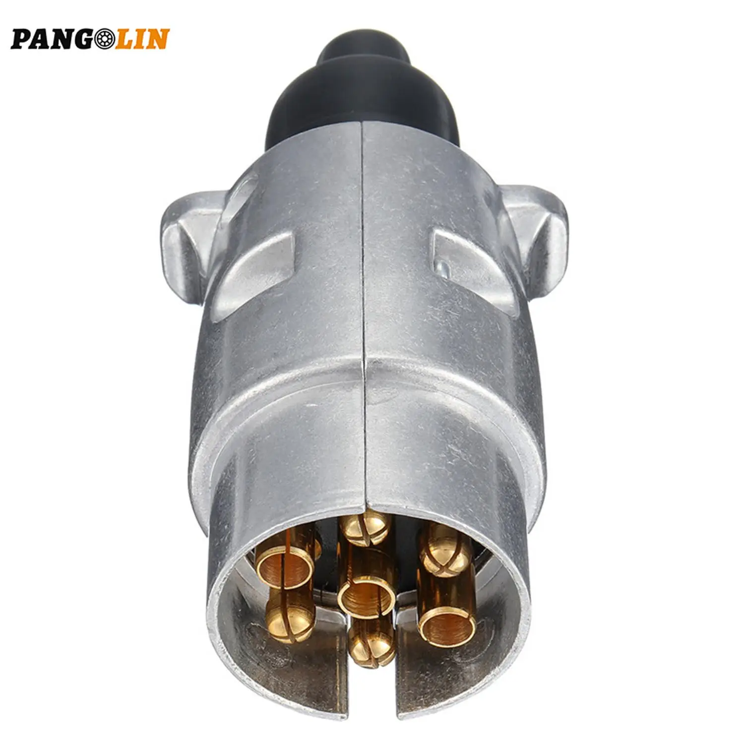 RoundMetal2in1PlugSocketAluminum12V7PinPlugSocket
