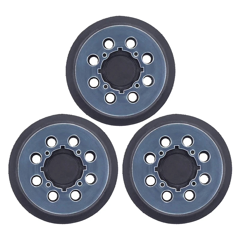 

3Pcs Backing Pad 5 Inch Sanding Pad 8-Hole Hook And Loop Sander Pad Part For DWE6423 N329079 Working With Models Replacement